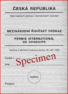 mezinárodní řidičský průkaz